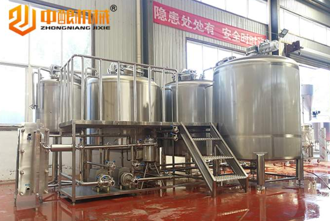 自(zì)釀啤酒設備主要包括的係統
