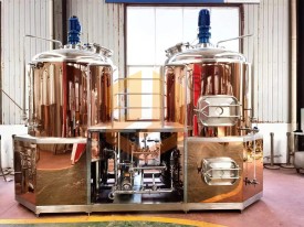 中（zhōng）釀鍍銅精釀啤酒設備